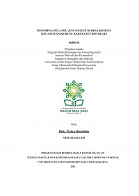 Fenomena Pecandu Judi Online Di Desa Kemusu Kecamatan Kemusu Kabupaten Boyolali