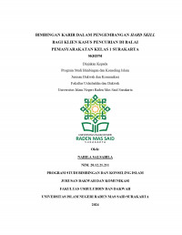 Bimbingan Karir Dalam Pengembangan Hard Skill Bagi Klien Kasus Pencurian di Balai Pemasyarakatan Kelas 1 Surakarta