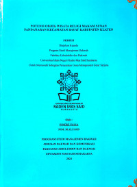POTENSI OBJEK WISATA RELIGI MAKAM SUNAN PANDANARAN KECAMATAN BAYAT KABUPATEN KLATEN