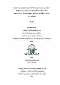 PERANAN BIMBINGAN KARIR DALAM MENINGKATKAN KEMANDIRIAN PADA WARGA BINAAN DI BALAI REHABILITASI SOSIAL WANITA UTAMA SURAKARTA