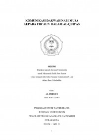 Komunikasi Dakwah Nabi Musa Kepada Firaun Dalam Al Qur'an