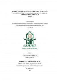 Bimbingan dan Konseling dalam Pelaksanaan Program Diversi Terhadap Anak Bermasalah Hukum di Balai Permasyarakatan Surakarta