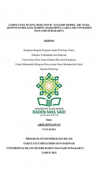COMPULSIVE BUYING BEHAVIOUR: ANALISIS MODEL ABC PADA AKTIVITAS BELANJA DARING MAHASISWA LAKI-LAKI IAIN SURAKARTA