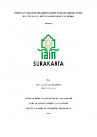 Implementasi Komunikasi Pemasaran Terpadu Tjokro Hotel Klaten dalam Meningkatkan Ekuitas Merek