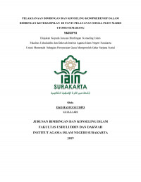 Pelaksanaan Bimbingan dan Konseling Komprehensif dalam Bimbingan Keterampilan di Panti Pelayanan Sosial PGOT Mardi Utomo Semarang