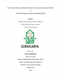 Pesan Dakwah dalam Program Kartun Anak Edukasi Islami di Solo TV (Analisis Semiotik Charles Sanders Pierce)