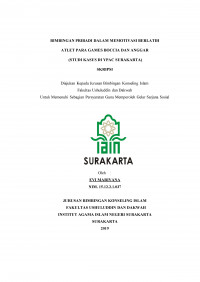 Bimbingan Pribadi dalam Memotivasi Berlatih Atlet Para Games Boccia dan Anggar (Studi Kasus di YPAC Surakarta)