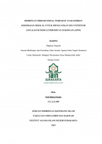 Bimbingan Pribadi-Sosial terhadap Anak Korban Kekerasan Seksual untuk Menguatkan Self Esteem di LSM Aliansi Peduli Perempuan Sukowati (APPS)