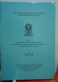 STUDI LIVING QUR`AN DALAM TRADISI BANCAH DI DESA KARANGASEM, WIROSARI, GROBOGAN