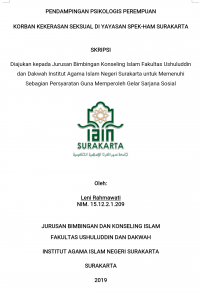 Pendampingan Psikologis Perempuan Korban Kekerasan Seksual di Yayasan SPEK-HAM Surakarta