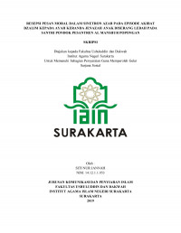 Resepsi Pesan Moral dalam Sinetron Azab pada Episode Akibat Dzalim Kepada Ayah Keranda Jenazah Anak Diserang Lebah pada Santri Pondok Pesantren Al Manshur Popongan