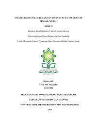 STRATEGI KOMUNIKASI PEMASARAN FOODCOURT DALEM KEBON DI TENGAH COVID-19