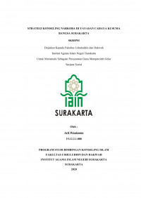 STRATEGI KONSELING NARKOBA DI YAYASAN CAHAYA KUSUMA BANGSA SURAKARTA