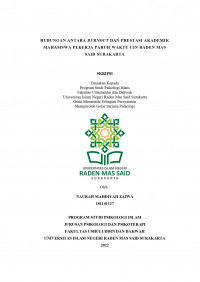 HUBUNGAN ANTARA BURNOUT DAN PRESTASI AKADEMIK PADA MAHASISWA PEKERJA PARUH WAKTU UIN RADEN MAS SAID SURAKARTA