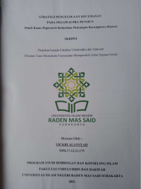 Strategi Pengelolaan Kecemasan pada Pegawai Pra Pensiun