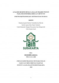 Analisis Resepsi Budaya dalam Tradisi Weton Pada Film Pendek Mimi Lan Mintuno (Studi Deskriptif Kualitatif Pada Abdi Dalem Kraton Surakarta)
