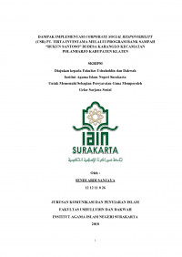 Dampak Implementasi Corporate Social Responsibility (CSR) PT Tirta Investama Melalui Program Bank Sampah 