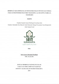 Bimbingan Kelompok dalam Mengembangkan Penyesuaian Sosial pada Santri Pondok Pesantren Mahasiswa Al-Musawwa, Pabelan, Sukoharjo