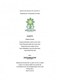 KISAH ASIYAH DALAM AL-QUR`AN PERSPEKTIF TAFSIR IBNU KATSIR