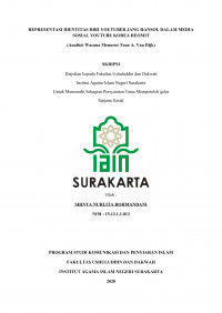 REPRESENTASI IDENTITAS DIRI YOUTUBER JANG HANSOL DALAM MEDIA SOSIAL YOUTUBE KOREA REOMIT (ANALISIS WACANA MENURUT TEUN A. VAN DIJK)