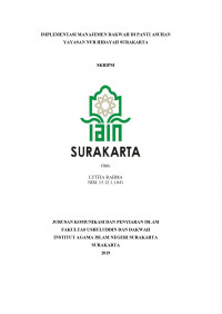 IMPLEMENTASI MANAJEMEN DAKWAH DI PANTI ASUHAN YAYASAN NUR HIDAYAH SURAKARTA