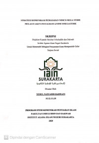 Strategi komunikasi pemasaran nimco mega store melalui akun instagram @nimcomegastore