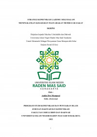 STRATEGI KOMUNIKASI LAZISMU SOLO DALAM MENINGKATKAN KESADARAN MASYARAKAT MEMBAYAR ZAKAT