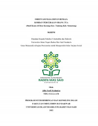 ORIENTASI MASA DEPAN REMAJA KORBAN PERCERAIAN ORANG TUA (Studi Kasus di Desa Kesongo Kec. Tuntang Kab. Semarang)