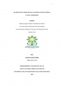 QUARTER LIFE CRISIS DI MASA PANDEMI COVID-19 DI DESA GATAK, SUKOHARJO