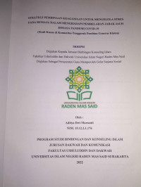 STRATEGI PEMBINAAN KEAGAMAAN UNTUK MENGELOLA STRES PADA REMAJA DALAM MENGHADAPI PEMBELAJARAN JARAK JAUH DI MASA PANDEMI COVID-19 (STUDI KASUS DI KOMUNITAS PENGGERAK PEMBINA GENERUS KLATEN)