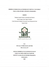 Bimbingan Rohani Dalam Membangun Mental Yang Sehat Pada Lansia Di Griya PMI Kota Surakarta