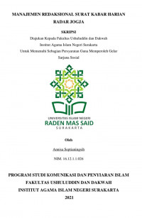 MANAJEMEN REDAKSIONAL PADA SURAT KABAR HARIAN RADAR JOGJA