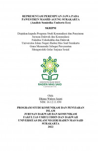 REPRESENTASI PEREMPUAN JAWA PADA PAWESTREN MASJID AGUNG SURAKARTA (ANALISIS SEMIOTIKA UMBERTO ECO)