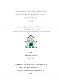 Aktivitas Humas Palang Merah Indonesia (PMI) Kota Surakarta dalam Mensosialisasikan Griya PMI Surakarta