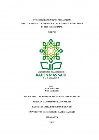 Strategi Komunikasi Pemasaran Ndayu Park Untuk Meningkatkan Jumlah Wisatawan Di Era New Normal