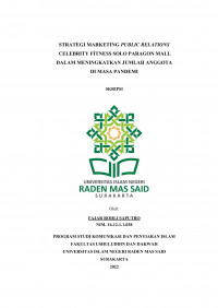 Strategi Marketing Public Relations Celebrity Fitness Solo Paragon Mall Dalam Meningkatkan Jumlah Anggota Di Masa Pandemi