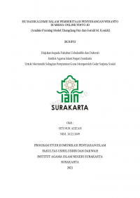 Isu Radikalisme dalam Pemberitaan Penyerangan Wiranto di Media Online Tirto.id (Analisis Framing Model Zhongdang Pan dan Gerald M. Kosicki)