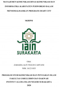 MANAJEMEN KOMUNIKASI DINAS KOMUNIKASI DAN INFORMATIKA KABUPATEN PURWOREJO DALAM MENSOSIALISASIKAN PROGRAM SMART CITY