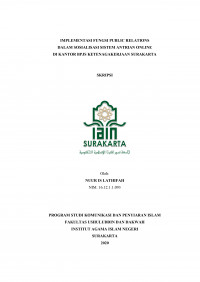 Implementasi Fungsi Public Relations Dalam Sosialisasi Sistem Antrian Online di Kantor BPJS Ketenagakerjaan Surakarta