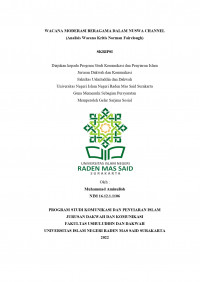 Wacana Moderasi Beragama Dalam Nuswa Channel (Analisis Wacana Kritis Norman Fairclough)