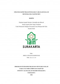 Strategi Komunikasi Pemasaran Ahli Kaos Dalam Meningkatkan Konsumen