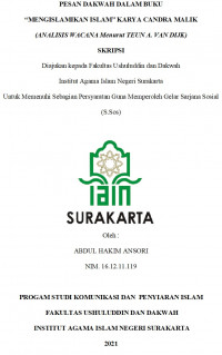 PESAN DAKWAH DALAM BUKU 