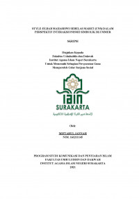 Style Jilbab Mahasiswi UNS dalam Perspektif Interaksionisme Simbolik Blummer