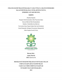 STRATEGI KOMUNIKASI PEMASARAN TAMAN WISATA GRAND SONDOKORO DALAM MENINGKATKAN JUMLAH PENGUNJUNG  
(PERIODE JANUARI-MEI 2023)