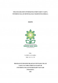 STRATEGI BRANDING PONDOK PESANTREN DARUT TAQWA PONOGORO DALAM MENINGKATKAN EKSISTENSI LEMBAGA