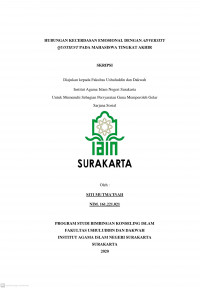Hubungan Kecerdasan Emosional dengan Adversity Quotient pada Mahasiswa Tingkat Akhir