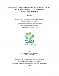 COPING STRESS KEJAR TARGET PEMASARAN PADA KARYAWAN VISTASOFT SOFTWARE DEVELOPMENT & RITEL EQUIPMENT DI MASA PANDEMI COVID-19