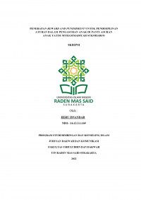 PENERAPAN REWARD AND PUNISMENT UNTUK PENDISIPLINAN ATURAN DALAM PENGASUHAN ANAK DI PANTI ASUHAN ANAK YATIM MUHAMMADIYAH SUKOHARJO