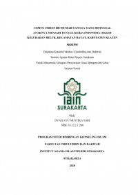 COPING STRESS IBU RUMAH TANGGA YANG DITINGGAL ANAKNYA MENJADI TENAGA KERJA INDONESIA (TKI) DI KELURAHAN BELUK, KECAMATAN BAYAT, KABUPATEN KLATEN