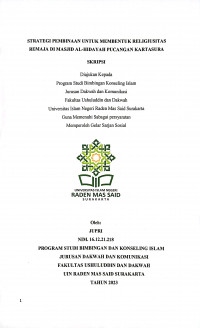 Strategi Pembinaan Untuk membentuk Religiusitas Remaja di Masjid Al-hidayah Pucangan Kartasura